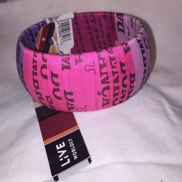 PINK/PURPLE Brazilian-Eco Bangle LARGE size - Picture 2 of 3